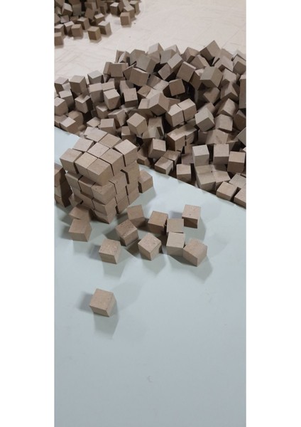 1×1×1 cm Mdf Küp Bloklar 100 Adet