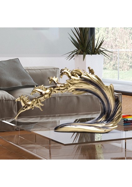 (1 Adet) Wanma Pentium Ev Dekorasyonu, At Reçine El Sanatları (45X11X27CM) (Yurt Dışından) modelleri