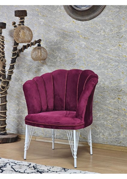 Tekli Beyaz Boyalı Tel Ayak Papatya Çay Seti Koltuk Takımı , Balkon, Salon, Ofis, Cafe Koltuk Takımı modelleri