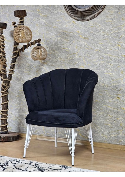 Tekli Beyaz Boyalı Tel Ayak Papatya Çay Seti Koltuk Takımı , Balkon, Salon, Ofis, Cafe Koltuk Takımı modelleri
