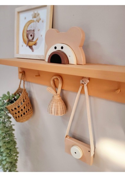 Ayıcık Waldorf Ahşap Oyuncak Dekor ve Ahşap Fotoğraf Makinası fırsatları