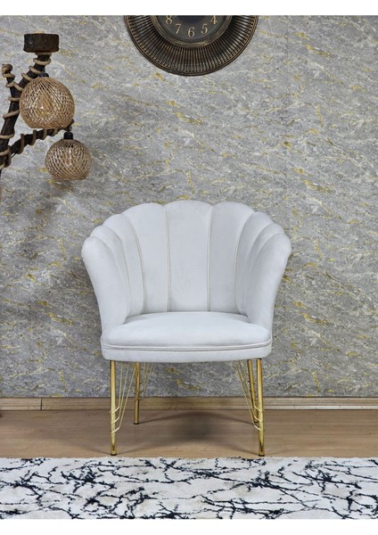 Tekli Gold Kaplama Tel Ayak Papatya Çay Seti Koltuk Takımı , Balkon, Salon, Ofis, Cafe Koltuk Takımı