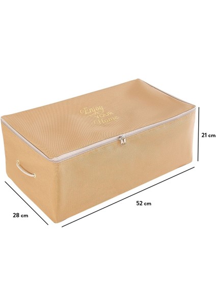 Tekno Trust Kahverengi Küçük Boy Baskı Detaylı Taba Hurç 52 x 28 x 21 cm Type 0 Nefes Alabilen Kumaş 100% Polip indirimleri