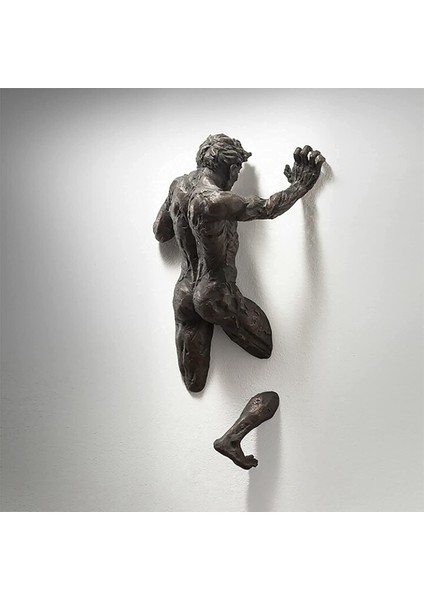 Duvardan Şekil Heykel Taklit Bakır Soyut Karakter D (Yurt Dışından) fırsatları