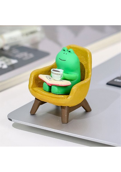 Ev Dekorasyonu, Ofis, Masa, Banyo Dekoru Için Komik Reçine Kurbağa Heykeli (Yurt Dışından) modelleri