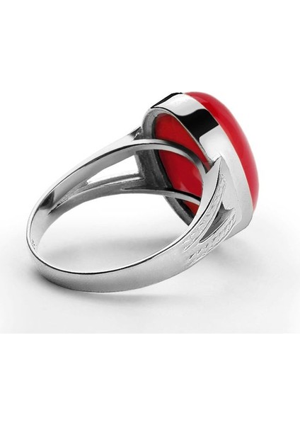 925 Ayar Akik Taşlı Gümüş Erkek Yüzük 69668 fiyatları