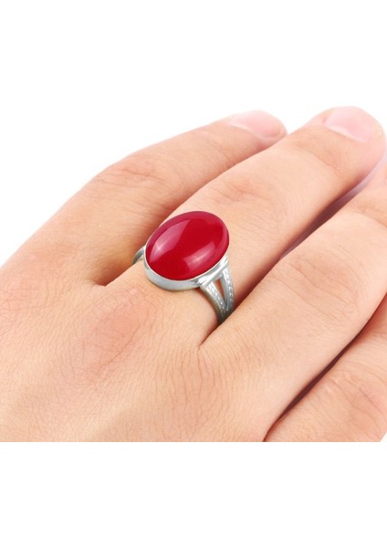 925 Ayar Akik Taşlı Gümüş Erkek Yüzük 69668 fırsatları