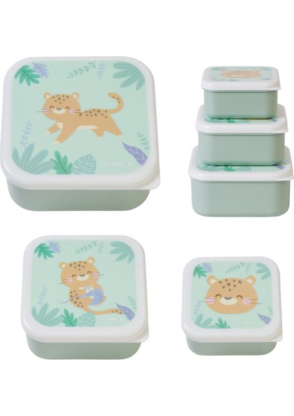 3.lü Beslenme / Atıştırma Kutusu Jungle Cheetah