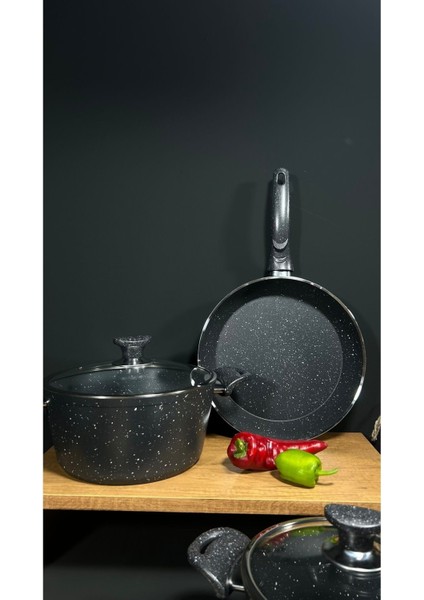 7 Parça Granit Set