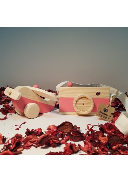 Ahşap Elyapımı Baby Uçak ve Oyuncak Fotoğraf Makinesi Set, Dekoratif, Eğitici Oyuncak, Çocuk Oyunca modelleri