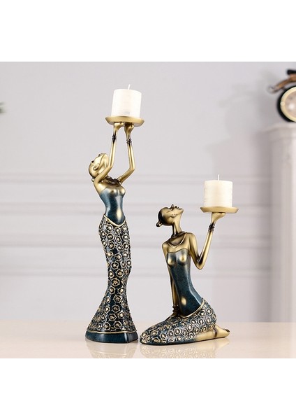 Soyut Bayan Mumluklar Reçine Şamdan Ev Dekorasyonu-A (Yurt Dışından) modelleri