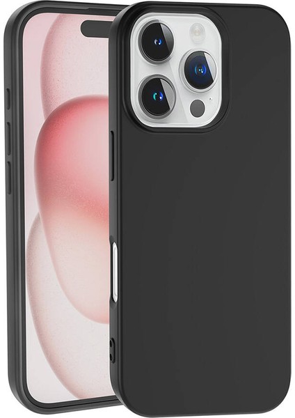 Apple iPhone 16 Pro Max Kılıf Kadife Lansman Soft Yumuşak Liquid Silikon Kamera Korumalı Kapak