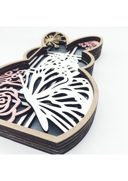 Paskalya Ahşap Hollow Tavşan Kelebek Paskalya Süslemeleri Ev Için (Yurt Dışından) fiyatları