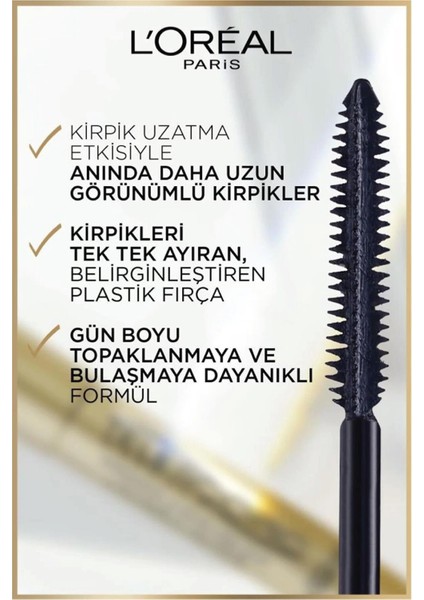 L'oreal Paris Telescopic Maskara & Revitalift Clinical Spf 50 Günlük Yüksek Uv Korumalı Yüz Güneş Kremi 50ML fırsatları