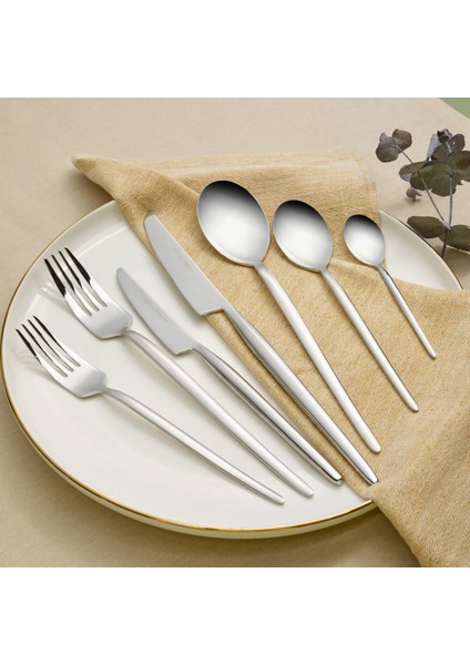 Whisper 84 Parça 12 Kişilik Elegance Çatal Kaşık Bıçak Kutulu