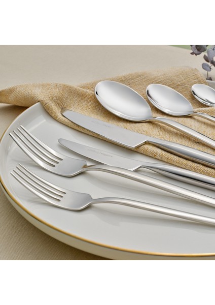 Whisper 84 Parça 12 Kişilik Elegance Çatal Kaşık Bıçak Kutulu