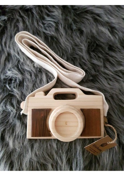 Retro Doğal Oyuncak Fotoğraf Makinesi, Küçük Çocuk Bebekler Için Hediyelik Elyapımı-Kahverengi modelleri