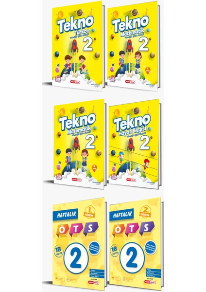 2. Sınıf Tekno Super Plus Set 6 Kitap (Türkçe + Mat. 1.dönem + Mat. 2.dönem + Hayat Bilgisi + Öts 1.dönem + Öts 2.dönem) Yeni