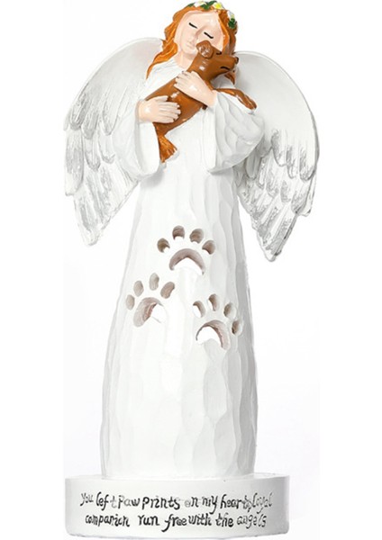 Peri Heykeli Bahçe Süsleme Reçine Zanaat Melek Heykeli Mumluk (Yurt Dışından)