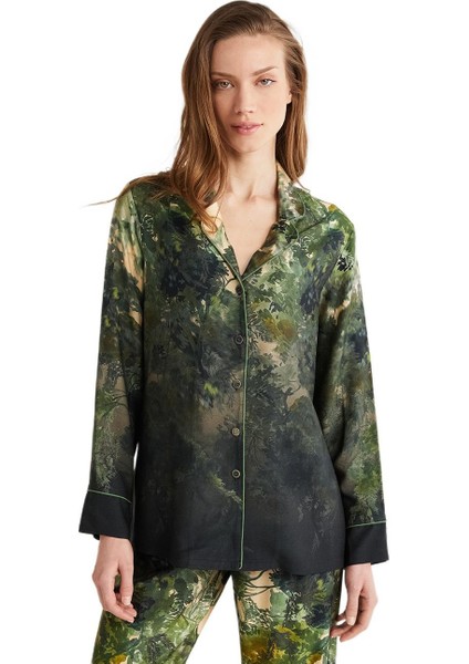 Kadın Yeşil Pijama Takım 9701
