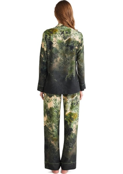 Kadın Yeşil Pijama Takım 9701