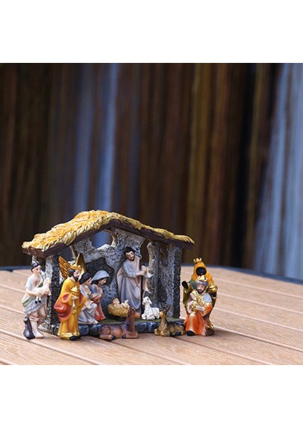 Noel Isa'nın Doğuşu Yemlik Grubu Sahne Dekorasyonu Hediye Kutusu Noel (Yurt Dışından)