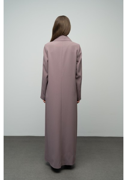 Gömlek Yaka Robadan Kuplu Büyük Beden Astarlı Pardesü VİZON 6616 indirimleri