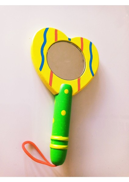 Ahşap Saplı Çocuklar Için El Aynası