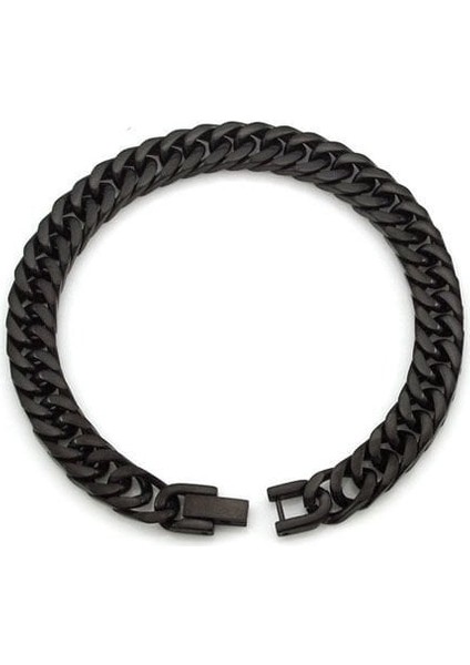Erkek Siyah Zincir Bileklik 8 mm 77585