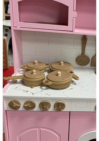 Ahşap Oyuncak Tencere Tava Seti fırsatları