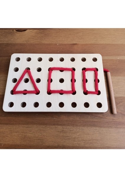 İp Geçir Kendi Şeklini Yap Montessori Oyunu modelleri