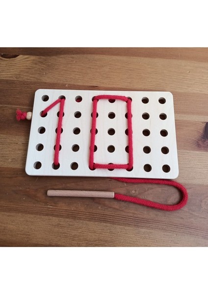 İp Geçir Kendi Şeklini Yap Montessori Oyunu fırsatları