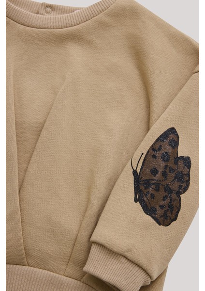 Bg Store Kız Bebek Bej Sweatshirt modelleri