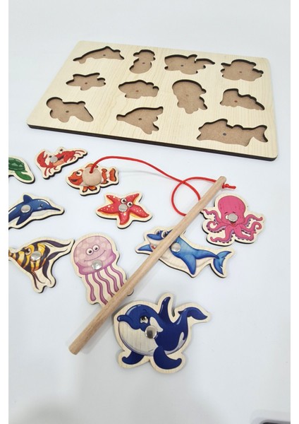 Ahşap Balık Tutma Oyunu