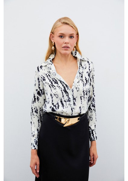 Kırçıllı Uzun Gömlek - Siyah fırsatları