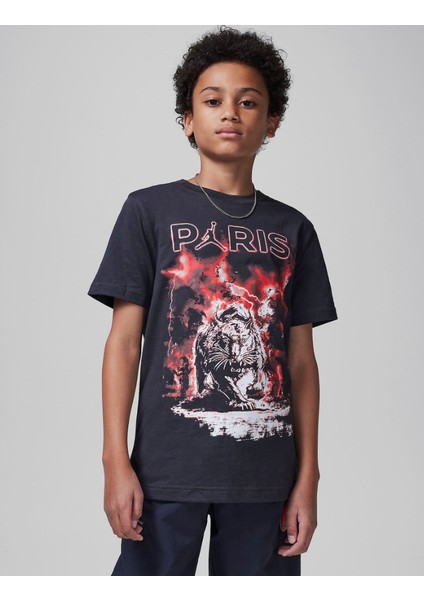Nıke Jordan Lıghtıng Psg Ss Tee Erkek Çocuk Tişört