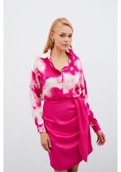 Salaş Uzun Gömlek - Fuşya fiyatları