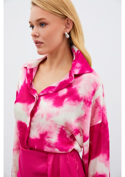 Salaş Uzun Gömlek - Fuşya indirimleri