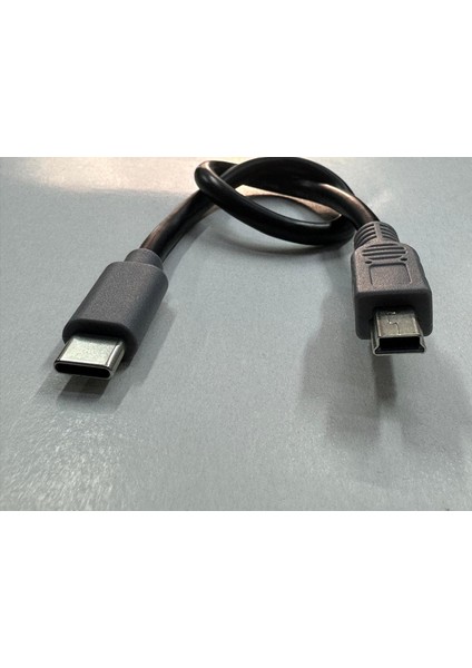 Typec Mini USB Kablo Type-C 5 Pin Kablo 25 cm