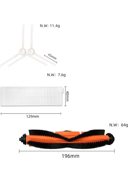 Ana Fırça Filtreler Yan Fırçalar Mop Bezleri (Yurt Dışından) indirimleri
