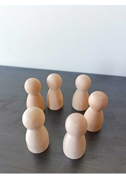 Peg Bebek 6 Lı Masif Insan Figürleri (Waldorf)