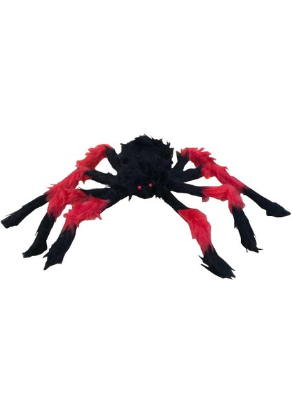 Halloween Cadılar Bayramı Kırmızı Siyah Örümcek 50 cm fiyatları
