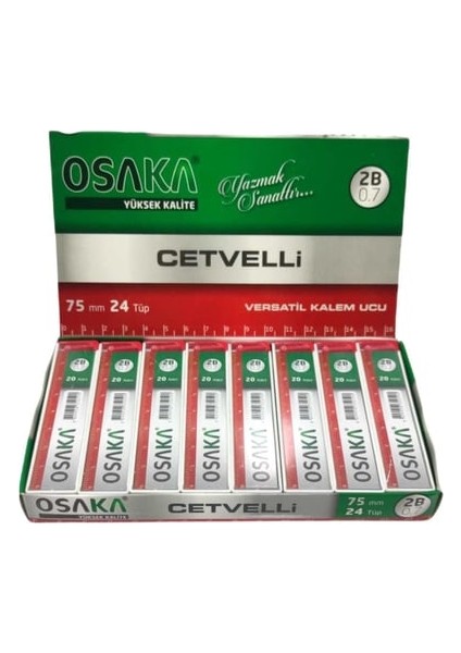 Cetvelli 2b Kalem Ucu 75 mm 0.7 mm 24'lü