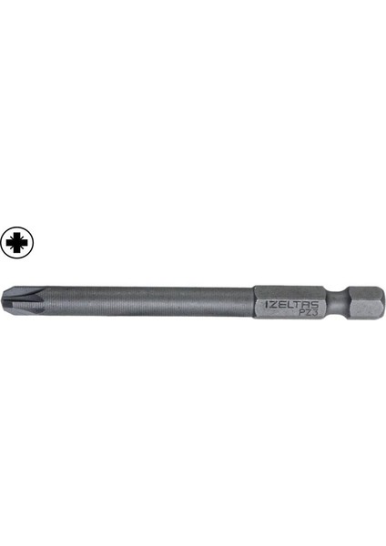 Izeltaş 4880210703 Uzun Pozidriv Yıldız Bits Uç PZ3X75 mm