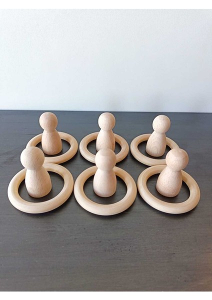 Peg Bebek ve Halka 6 Lı Masif Insan Figürleri (Waldorf) fiyatları