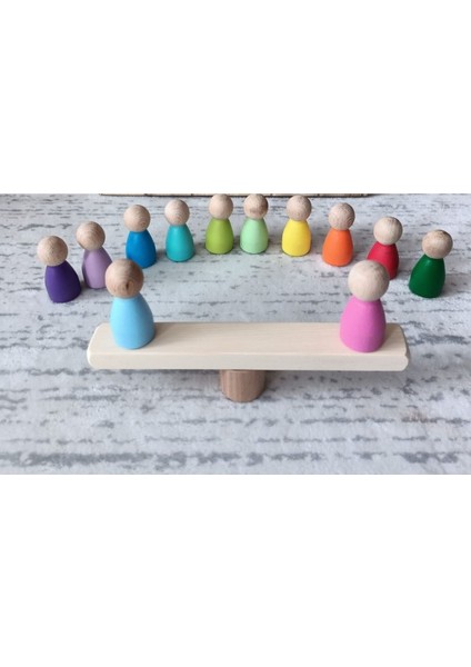 Peg Bebek 12 Li Renkli Insan Figürleri (Waldorf) modelleri