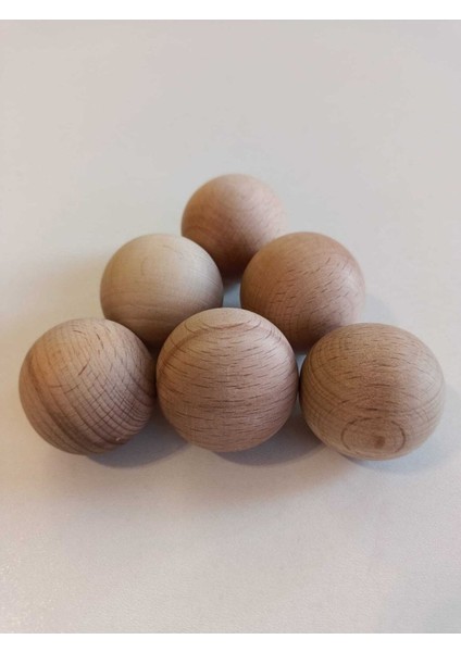 Montessori 6 Lı Toplar Masif Ahşap Oyunu