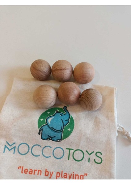 Montessori 6 Lı Toplar Masif Ahşap Oyunu modelleri