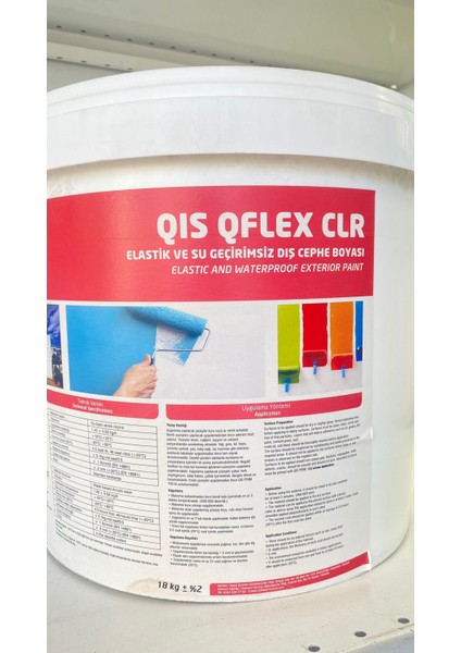 Qıs Qflex Clr Elastik ve Su Geçirimsiz Dış Cephe Boyası Beyaz