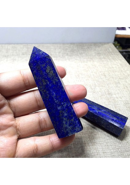 Lapis Lazuli Doğal Kristal Sütun Taş Dekorasyonu 5-6cm (Yurt Dışından)